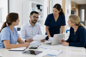 Folha de pagamento em clínica para secretárias, técnicos e equipe de apoio contratada